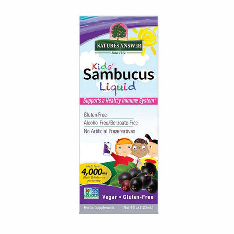 Nature's Answer, Kid's Sambucus Liquid, 4000 Mg, 4 Oz Nature's Answer