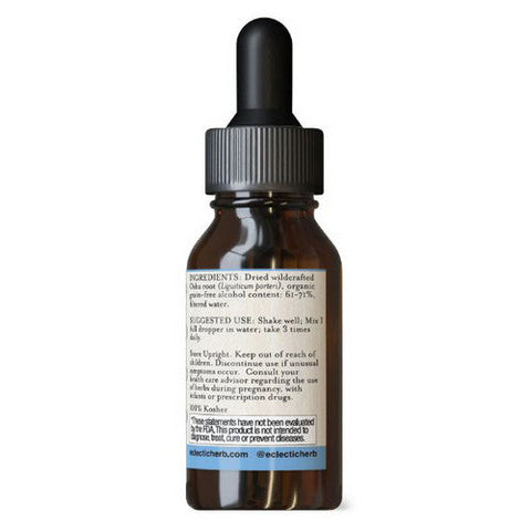 Eclectic Herb, Osha, 1 Oz with Alcohol Eclectic Herb