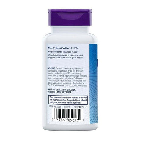 Natrol, Mood Positive 5-HTP, 50 Tabs Natrol