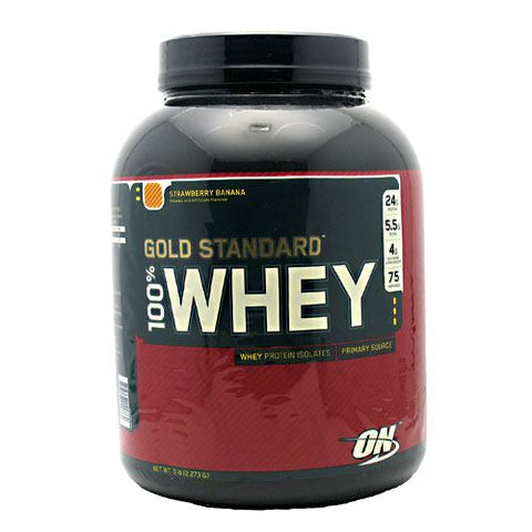 Optimum Nutrition, 100% Whey Gold, Strawberry Banana 5.0 lb Optimum Nutrition