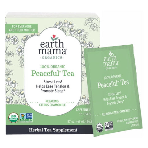 Organic Peaceful Mama Tea 16 CT by Earth Mama Angel Baby