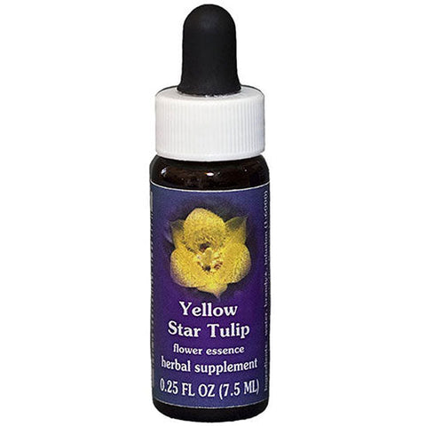 Flower Essence Services, Yellow Star Tulip Dropper, 0.25 oz Flower Essence Services