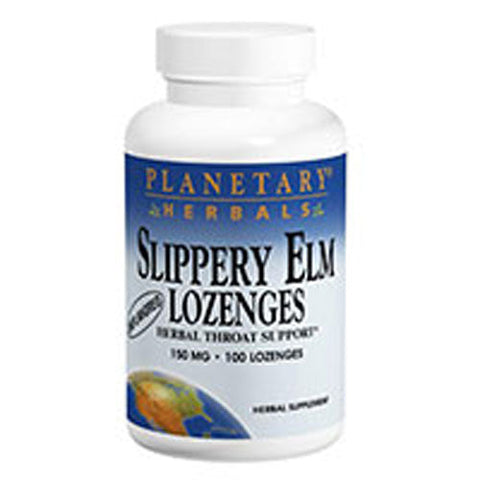 Planetary Herbals, Slippery Elm Lozenges, Unflavored 200 lozenges Planetary Herbals