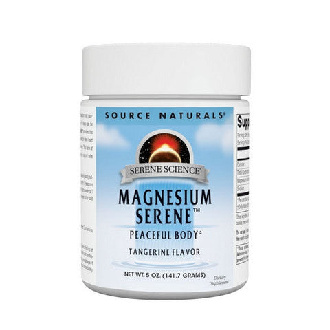 Source Naturals, Magnesium Serene Powder, Tangerine Flavor 5 oz Source Naturals