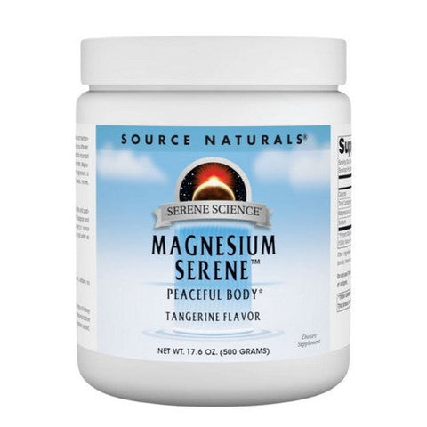 Source Naturals, Magnesium Serene Powder, Tangerine Flavor 500 gm Source Naturals