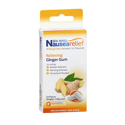 Sea-Band, Sea-Band Anti-Nausea Ginger Gum, 24 each Sea-Band