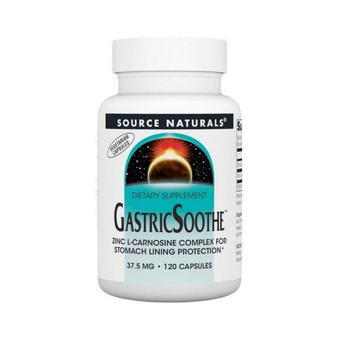 Source Naturals, Gastricsoothe Zinc L-Carnosine, 37.5 Mg, 120 Caps Source Naturals