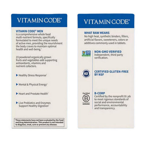 Garden of Life, Vitamin Code, Men's Formula 120 Caps Garden of Life