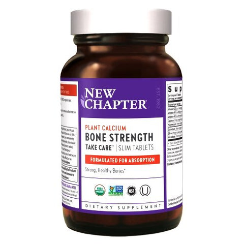 New Chapter, Bone Strength Take Care Organic Plant Calcium, 60 Tabs New Chapter