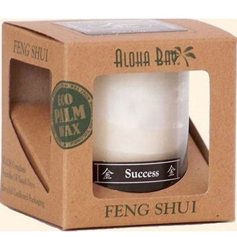 Aloha Bay, Feng Shui Candle Jar, Metal Success 2.5 oz Aloha Bay