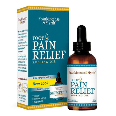 Frankincense & Myrrh, Foot Pain Relief Rubbing Oil, 2 Oz Frankincense & Myrrh