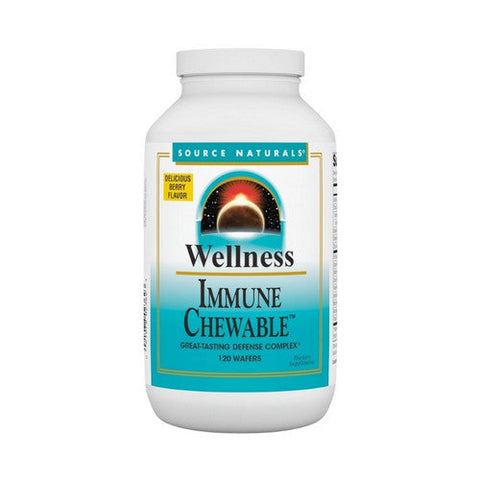 Source Naturals, Wellness Immune Chewable, 120 wafer Source Naturals
