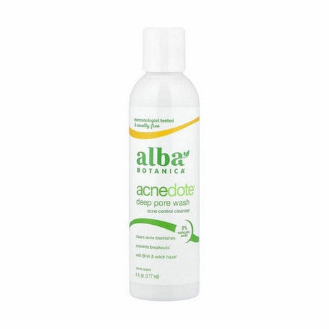 Alba Botanica, Acnedote Deep Pore Wash, 6 Oz Alba Botanica