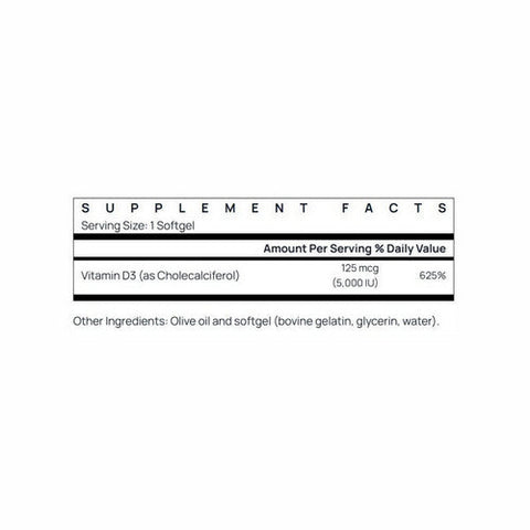 Jarrow Formulas, Vitamin D3, 5000 Iu, 100 Softgels Jarrow Formulas