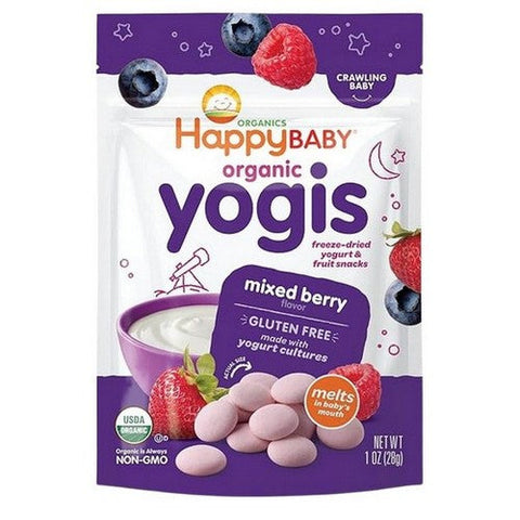 Happy Baby Food, Organic Yogi Mixed Berry Yogurt, 1 Oz(Case Of 8) Happy Baby Food