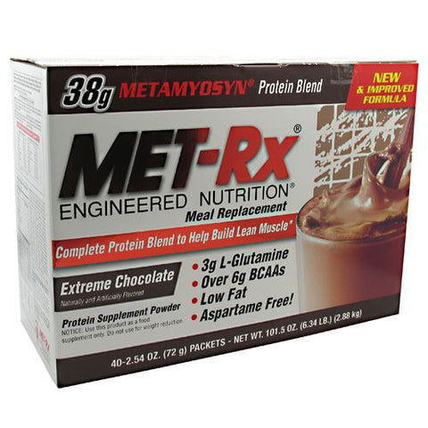 Met-Rx, Original Meal Replacement, Chocolate 40 PK Met-Rx
