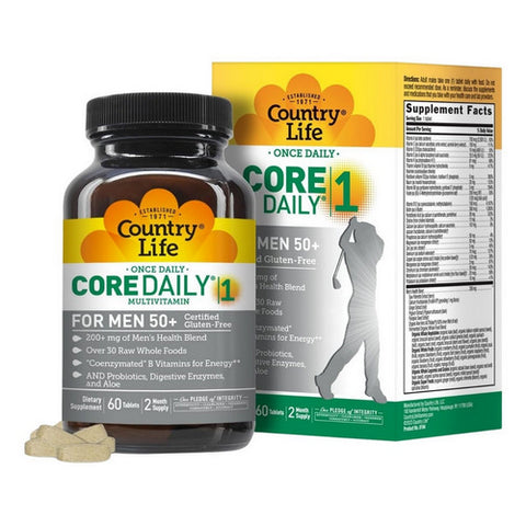 Country Life, Core Daily-1 For Men 50 Plus, 60 Tabs Country Life