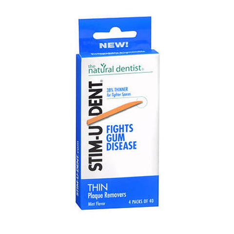 Natural Dentist, Stim-U-Dent Plaque Removers Thin Mint, 160 Count Natural Dentist