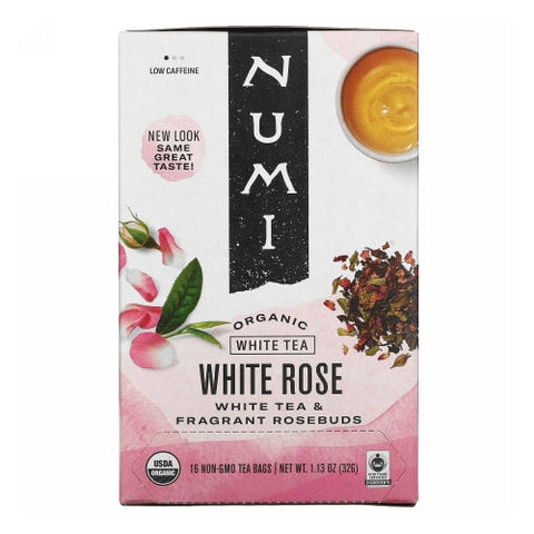 Numi Tea, Organic White Tea White Rose, 16 Bags Numi Tea