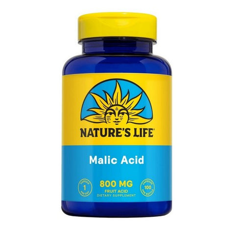 Nature's Life, Malic Acid, 800 Mg, 100 Veg Caps Nature's Life