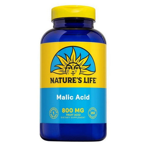 Nature's Life, Malic Acid, 800 Mg, 250 Caps Nature's Life