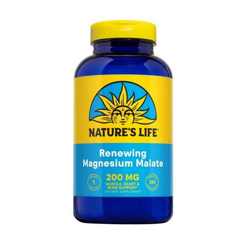 Nature's Life, Magnesium Malate, 1300 mg, 250 tabs Nature's Life