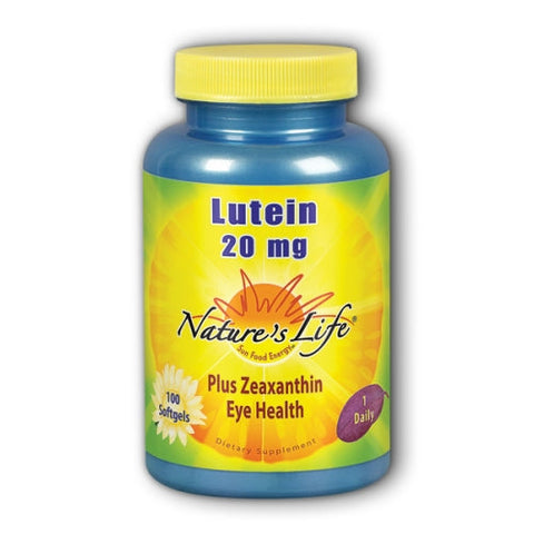 Nature's Life, Lutein, 20 mg, 100 softgels Nature's Life