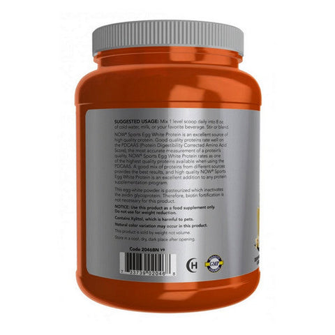 Now Foods, Egg White Protein, Creamy Vanilla Powder, 1.5 lbs Now Foods