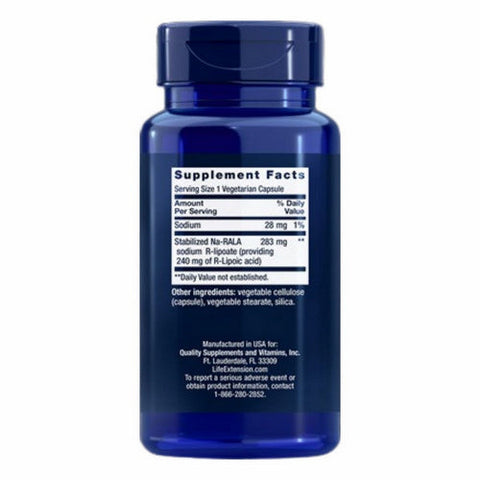 Life Extension, Super R-Lipoic Acid, 240 mg, 60 vcaps Life Extension