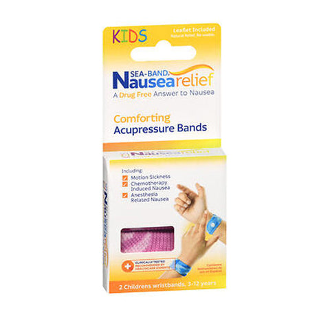 Sea-Band, Nausea Relief Comforting Acupressure Wristbands Kids, 1 Pair Sea-Band
