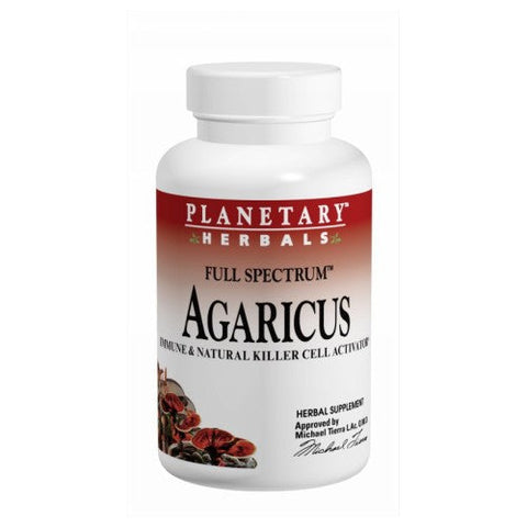 Planetary Herbals, Agaricus Extract Full Spectrum, 500 mg, 60 cap Planetary Herbals