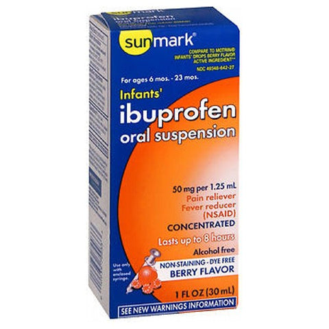 Sunmark, Infants Ibuprofen Oral Suspension Berry, 1 Oz Sunmark
