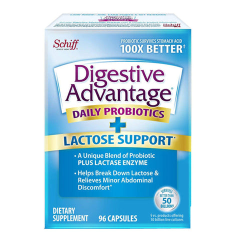 Schiff, Digestive Advantage Daily Probiotics + Lactose Support, 32 caps Schiff