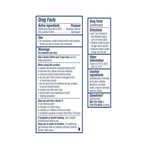 Visine, A.C. Itchy Eye Relief Eye Drops, 0.5 Oz Visine