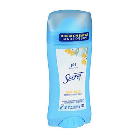 Secret, Antiperspirant Deodorant Invisible Solid Spring Breeze, 2.6 Oz Secret