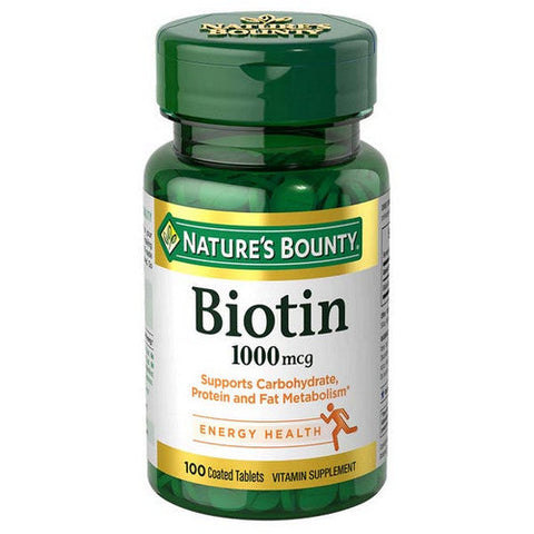 Nature's Bounty, Nature's Bounty Biotin, 100 tabs Nature's Bounty