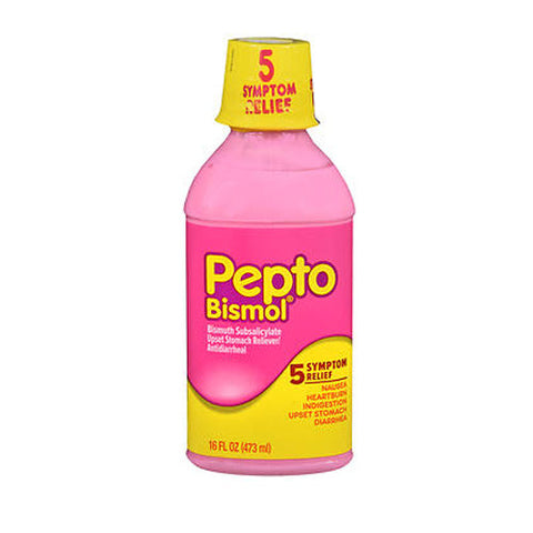 Pepto-Bismol, Bismuth Subsalicylate Liquid, 16 Oz Pepto-Bismol