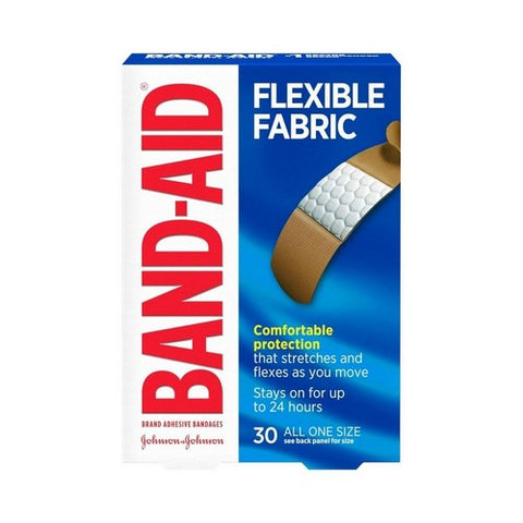 Band-Aid, Flexible Fabric Adhesive Bandages, 30 Count Band-Aid