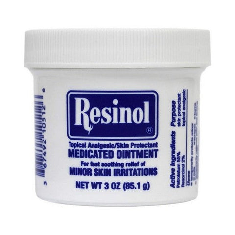 Resinol, Topical Analgesic Skin Protectant Medicated Ointment, 3 Oz Resinol