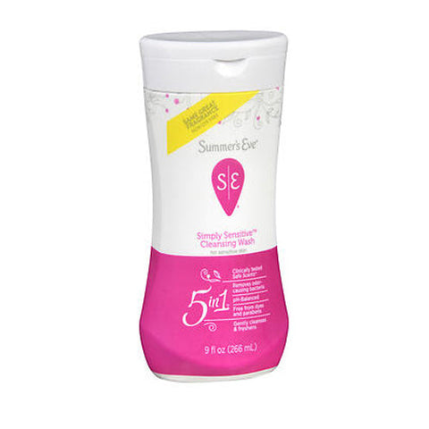 Summers Eve, Daily Gentle Wash Simply Sensitive, 9 Oz Summers Eve