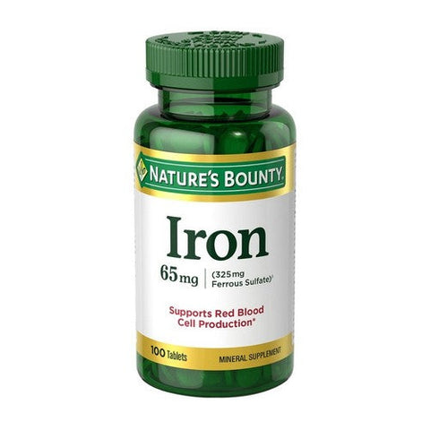 Nature's Bounty, Iron, 65 Mg, 100 Tablets Nature's Bounty