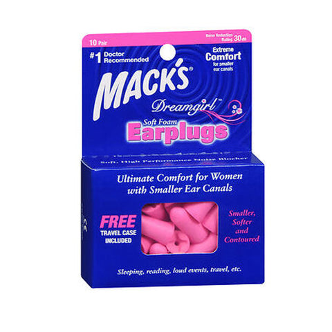 Mack's, Dreamgirl Soft Foam Earplugs, 10 Pairs Mack's