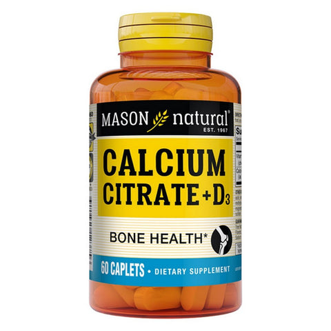 Mason, Calcium Citrate With Vitamin D3, 60 Caps Mason