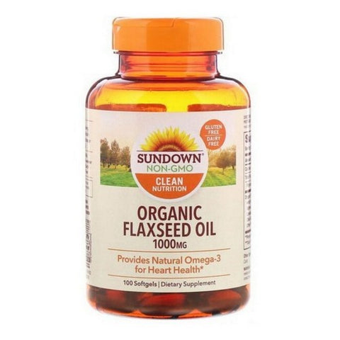 Sundown Naturals, Flaxseed Oil, 1000 mg, 100 Softgels Sundown Naturals