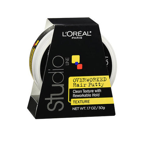 L'oreal, Studio Line Overworked Hair Putty Reworkable Hold, 1.7 Oz L'oreal
