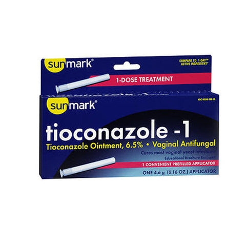 Sunmark, Tioconazole-1 Vaginal Antifungal Disposable Applicator, 0.16 oz Sunmark