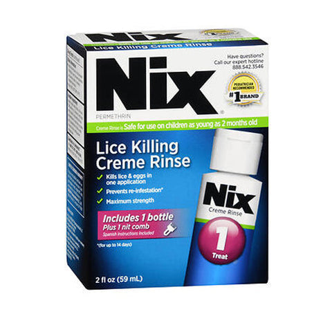 Nix, Permethrin Lice Killing Creme Rinse, 2 oz Nix