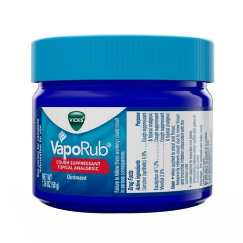Vicks, Vaporub Cough Suppressant Ointment, 1.76 Oz